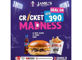 Jamil's Restaurant Cricket Deal 4 For Rs.390/-